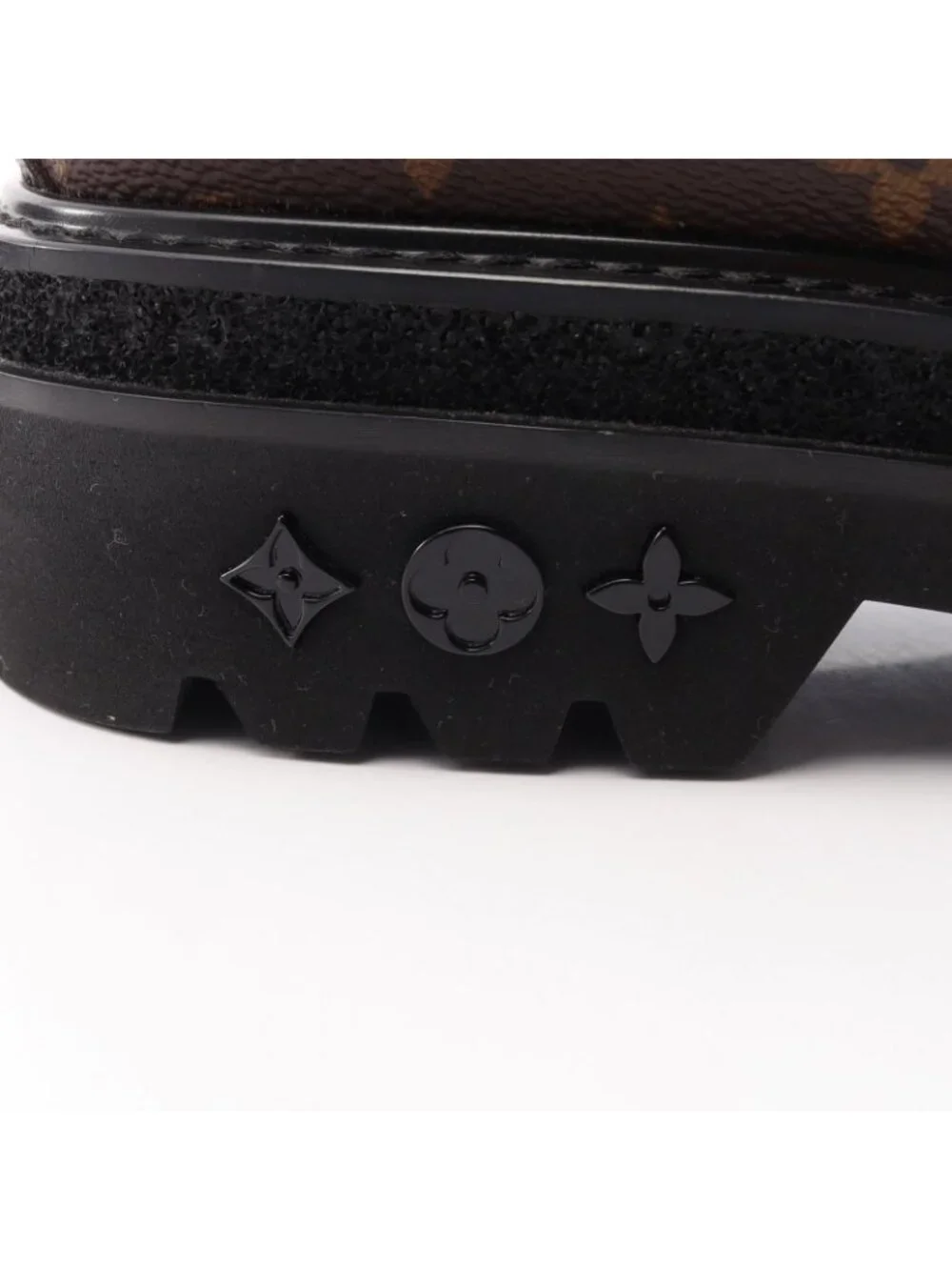 Louis Vuitton Shoes Black Ice Line Monolam Derby Canvas